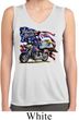 Ladies Shirt American Pride Motorcycle Sleeveless Moisture Wicking Tee