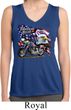 Ladies Shirt American Pride Motorcycle Sleeveless Moisture Wicking Tee