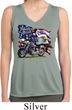Ladies Shirt American Pride Motorcycle Sleeveless Moisture Wicking Tee
