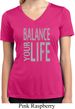 Ladies Shirt Balance Your Life Moisture Wicking V-neck Tee T-Shirt