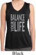 Ladies Shirt Balance Your Life Sleeveless Moisture Wicking Tee T-Shirt