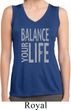 Ladies Shirt Balance Your Life Sleeveless Moisture Wicking Tee T-Shirt