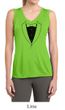 Ladies Shirt Basic Black Tuxedo Sleeveless Moisture Wicking Tee