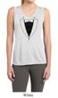 Ladies Shirt Basic Black Tuxedo Sleeveless Moisture Wicking Tee