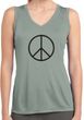 Ladies Shirt Basic Peace Black Sleeveless Moisture Wicking Tee