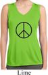 Ladies Shirt Basic Peace Black Sleeveless Moisture Wicking Tee