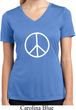 Ladies Shirt Basic Peace White Sleeveless Moisture Wicking Tee