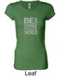 Ladies Shirt Be The Change Longer Length Tee T-Shirt