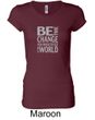 Ladies Shirt Be The Change Longer Length Tee T-Shirt