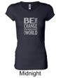 Ladies Shirt Be The Change Longer Length Tee T-Shirt