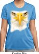 Ladies Shirt Big Bald Eagle Face Moisture Wicking Tee T-Shirt