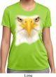 Ladies Shirt Big Bald Eagle Face Moisture Wicking Tee T-Shirt