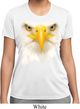 Ladies Shirt Big Bald Eagle Face Moisture Wicking Tee T-Shirt