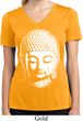 Ladies Shirt Big Buddha Head Moisture Wicking V-neck Tee