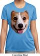 Ladies Shirt Big Corgi Face Moisture Wicking Tee T-Shirt
