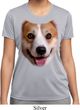 Ladies Shirt Big Corgi Face Moisture Wicking Tee T-Shirt