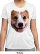 Ladies Shirt Big Corgi Face Moisture Wicking Tee T-Shirt