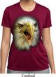 Ladies Shirt Big Eagle Face Moisture Wicking Tee T-Shirt