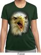 Ladies Shirt Big Eagle Face Moisture Wicking Tee T-Shirt