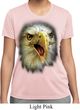 Ladies Shirt Big Eagle Face Moisture Wicking Tee T-Shirt