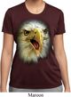 Ladies Shirt Big Eagle Face Moisture Wicking Tee T-Shirt