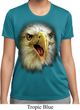 Ladies Shirt Big Eagle Face Moisture Wicking Tee T-Shirt