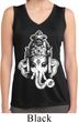 Ladies Shirt BIG Ganesha Head Sleeveless Moisture Wicking Tee T-Shirt