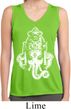 Ladies Shirt BIG Ganesha Head Sleeveless Moisture Wicking Tee T-Shirt