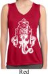 Ladies Shirt BIG Ganesha Head Sleeveless Moisture Wicking Tee T-Shirt