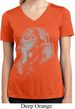 Ladies Shirt BIG Ganesha Profile Moisture Wicking V-neck Tee T-Shirt