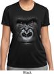 Ladies Shirt Big Gorilla Face Moisture Wicking Tee T-Shirt