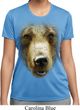 Ladies Shirt Big Grizzly Bear Face Moisture Wicking Tee T-Shirt