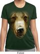 Ladies Shirt Big Grizzly Bear Face Moisture Wicking Tee T-Shirt