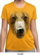 Ladies Shirt Big Grizzly Bear Face Moisture Wicking Tee T-Shirt