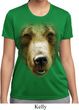 Ladies Shirt Big Grizzly Bear Face Moisture Wicking Tee T-Shirt