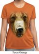 Ladies Shirt Big Grizzly Bear Face Moisture Wicking Tee T-Shirt