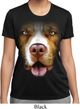 Ladies Shirt Big Pit Bull Face Moisture Wicking Tee T-Shirt
