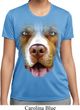 Ladies Shirt Big Pit Bull Face Moisture Wicking Tee T-Shirt