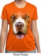 Ladies Shirt Big Pit Bull Face Moisture Wicking Tee T-Shirt
