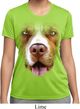 Ladies Shirt Big Pit Bull Face Moisture Wicking Tee T-Shirt