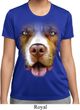 Ladies Shirt Big Pit Bull Face Moisture Wicking Tee T-Shirt