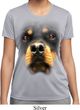 Ladies Shirt Big Rottweiler Face Moisture Wicking Tee T-Shirt