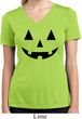 Ladies Shirt Black Jack O Lantern Moisture Wicking V-neck Tee T-Shirt