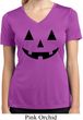 Ladies Shirt Black Jack O Lantern Moisture Wicking V-neck Tee T-Shirt