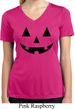 Ladies Shirt Black Jack O Lantern Moisture Wicking V-neck Tee T-Shirt