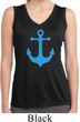 Ladies Shirt Blue Anchor Sleeveless Moisture Wicking Tee