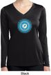 Ladies Shirt Blue Vishuddha Dry Wicking Long Sleeve Tee