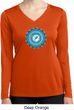 Ladies Shirt Blue Vishuddha Dry Wicking Long Sleeve Tee