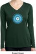 Ladies Shirt Blue Vishuddha Dry Wicking Long Sleeve Tee