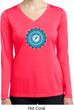 Ladies Shirt Blue Vishuddha Dry Wicking Long Sleeve Tee